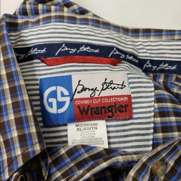 George straight wrangler button up men’s size-XL - Picture 3 of 5